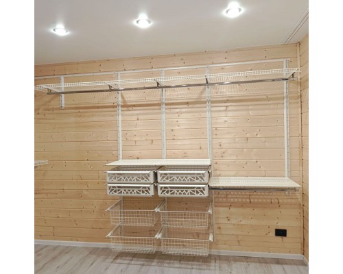 Корзина перфорированная выдвижная 600х510x145